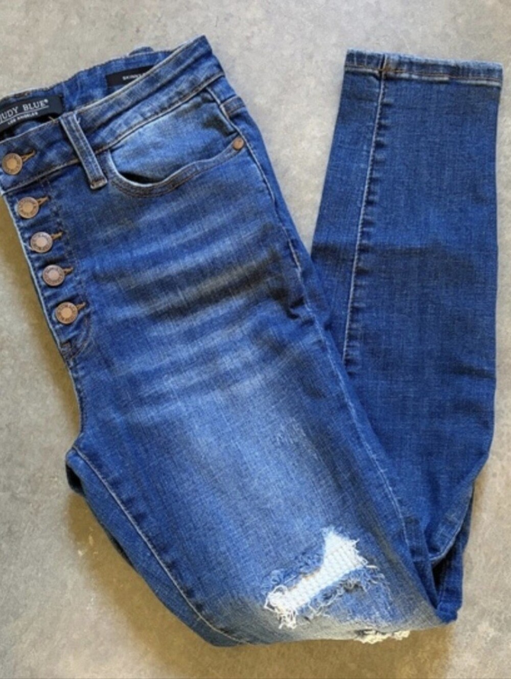 Judy Blue Women’s Skinny Fit Distressed Jean
